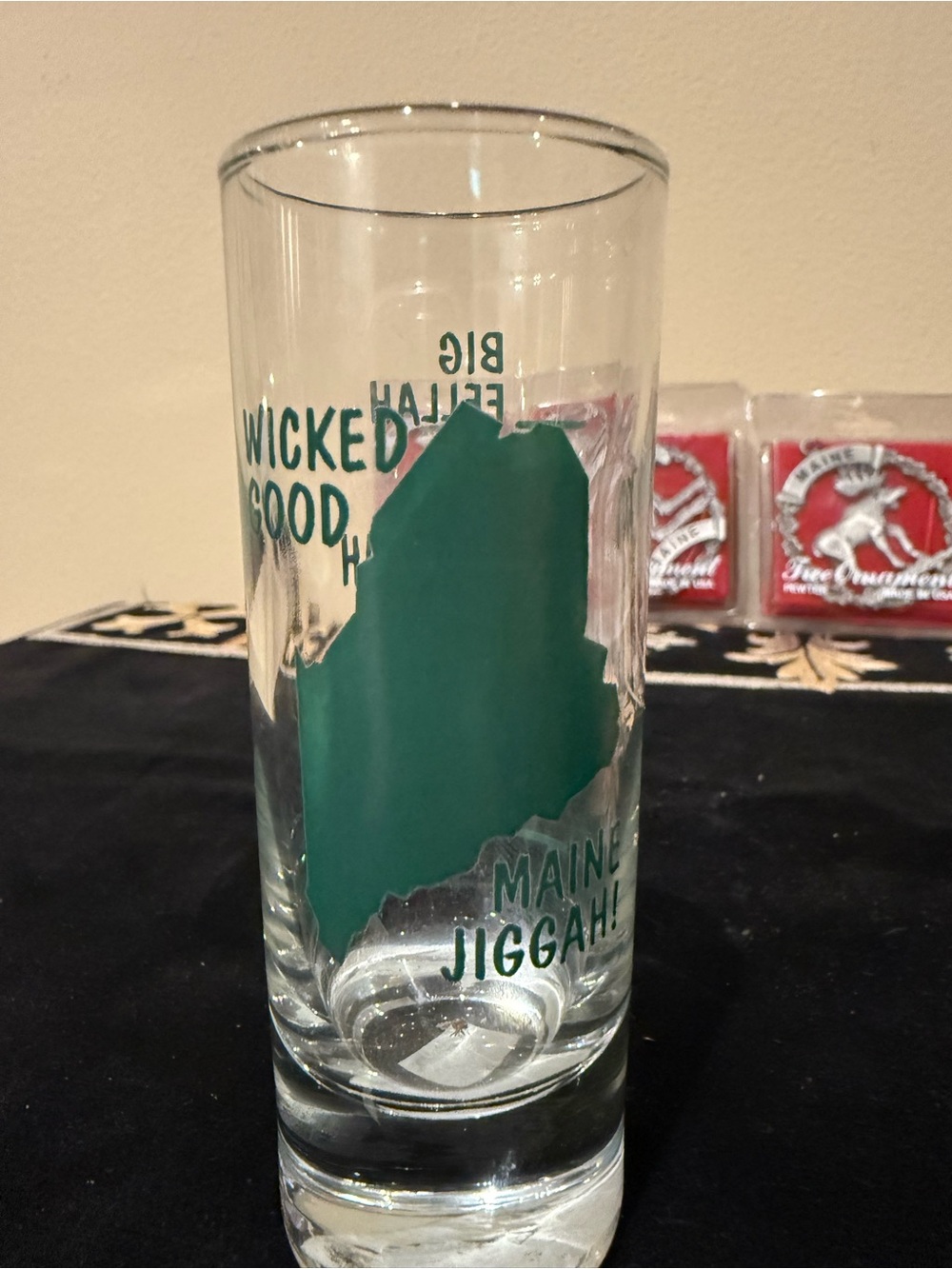 Maine Souvenir & Holiday Bundle: Ornaments, Shot Glass & Bookmark - Picture 7 of 9